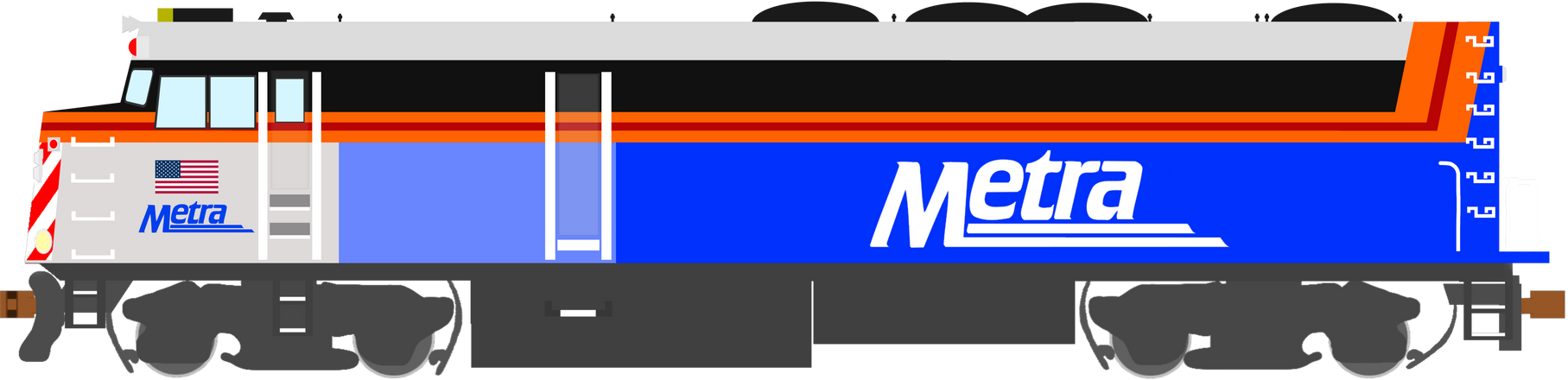 How To Draw The Metra Train Metra F40PH-3 Locomotive (Left Side) by DarthBladerPegasus on DeviantArt