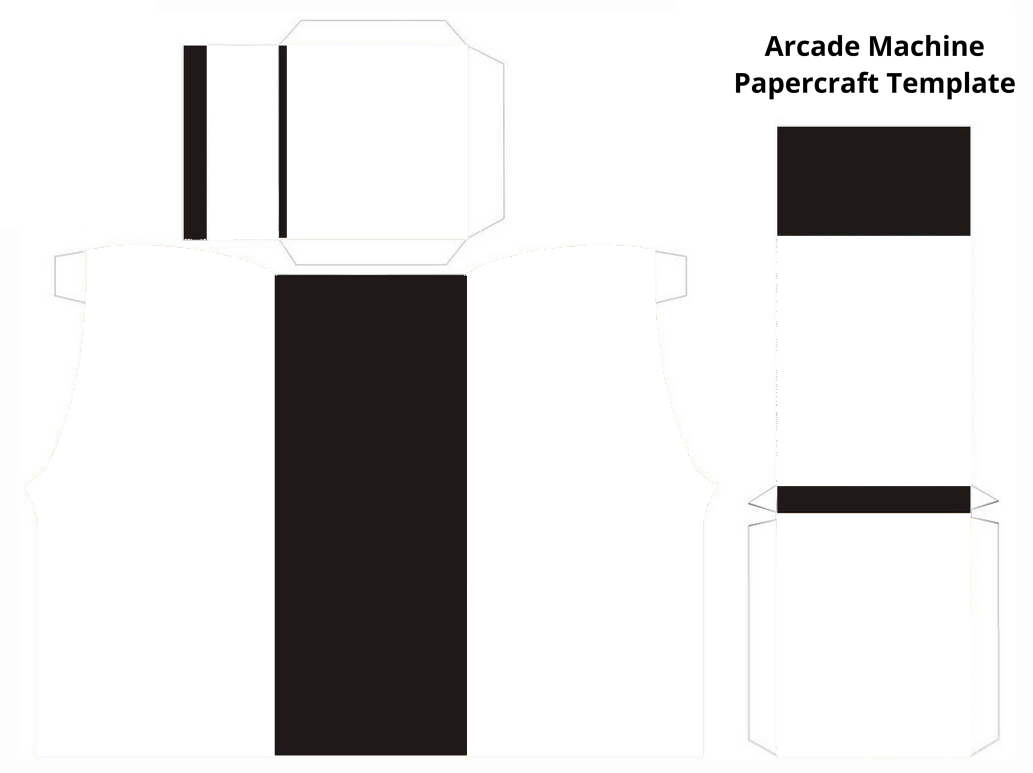 Arcade Shell Template Arcade Machine Papercraft Template by DarthBladerPegasus on DeviantArt