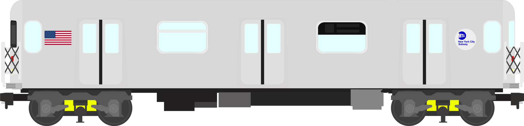 MTA NYC Subway Train R62 (Left Side) by DarthBladerPegasus on DeviantArt