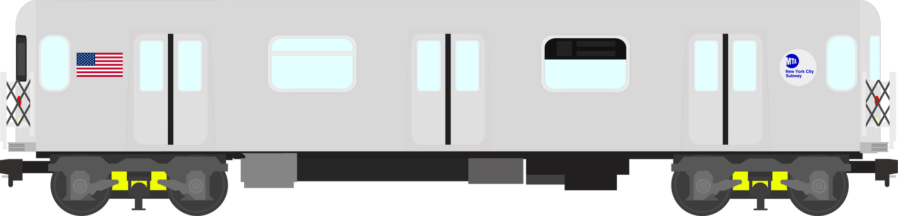 MTA NYC Subway Train R62 (Right Side) by DarthBladerPegasus on DeviantArt