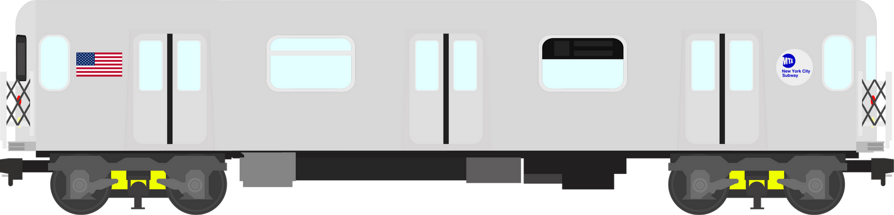 Mta R60 MTA NYC Subway Train R62A (Right Side) by DarthBladerPegasus on DeviantArt