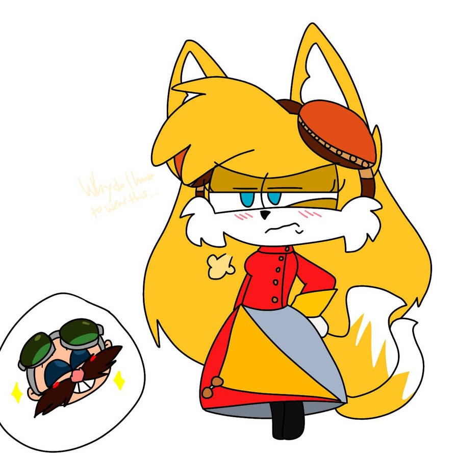 Tails' work uniform by RoseCandyart on DeviantArt