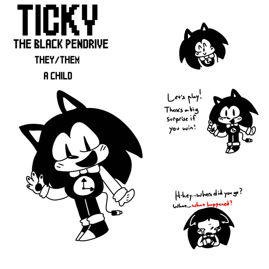 One Ticky Ticky: The Black Pendrive by RoseCandyart on DeviantArt