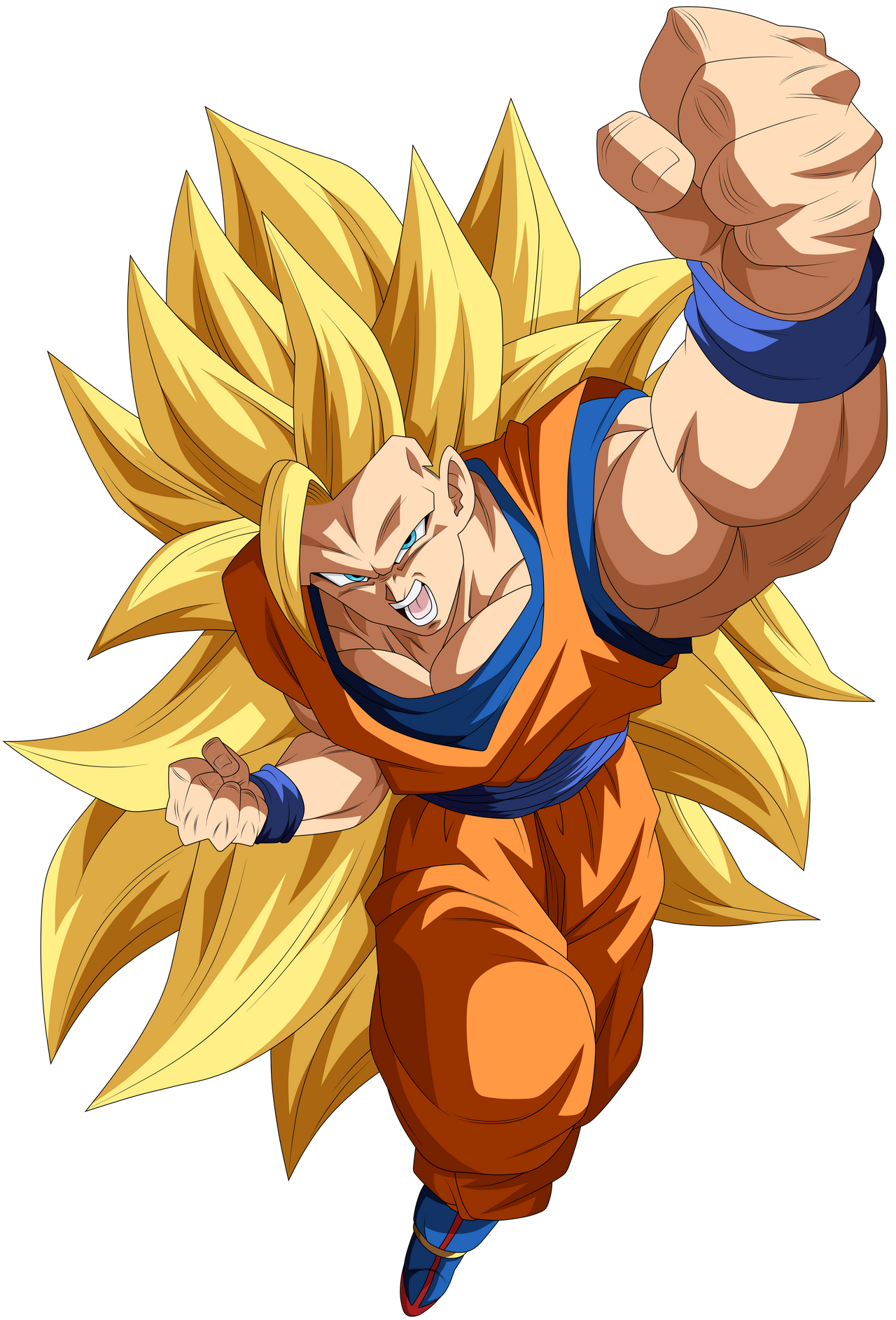 Goku Super Saiyajin 3 by HiroshiIanabaModder on DeviantArt