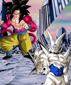 Goku Ssj4 v.s. Syn Shenron