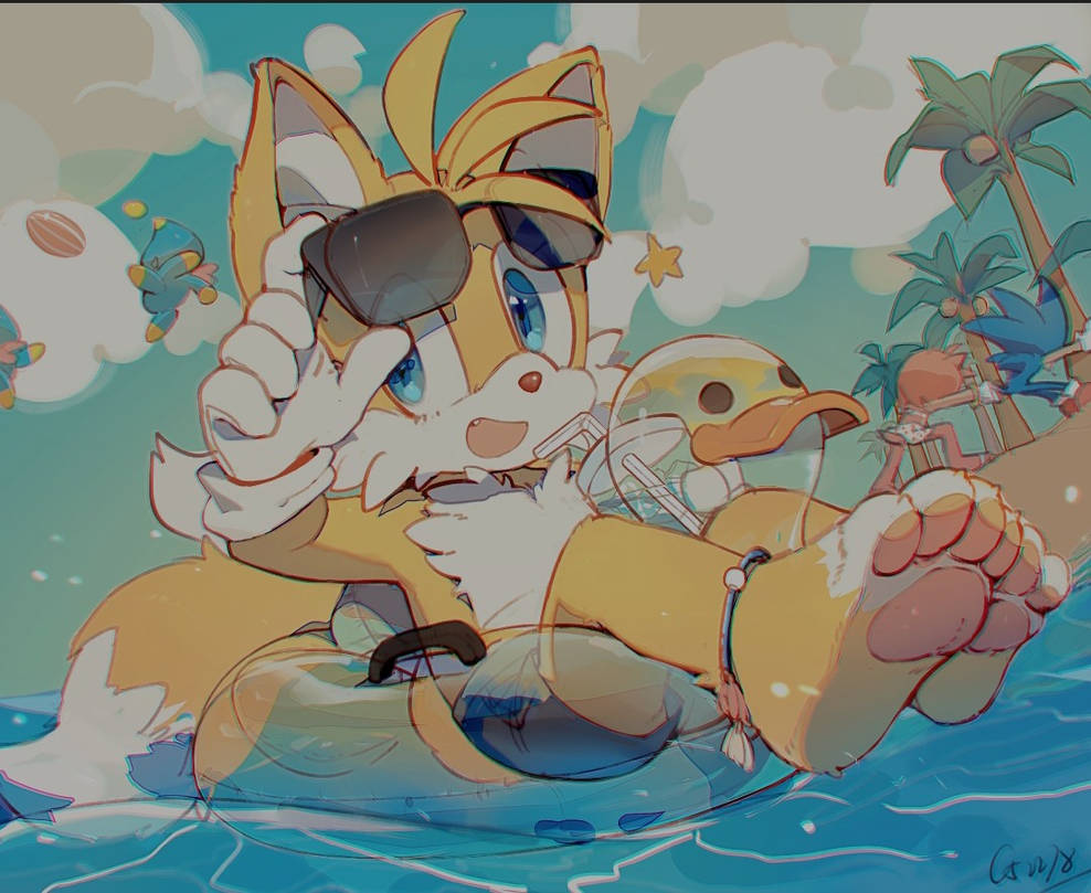 Tails Pool Tails In Pool by SonicAndTails2016 on DeviantArt