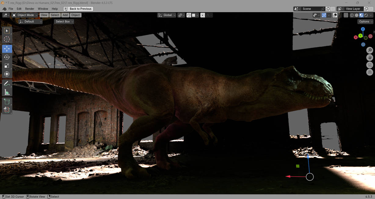 Cod T Rex Screenshot of a T-Rex, game ready asset by Primal-Weapon on DeviantArt