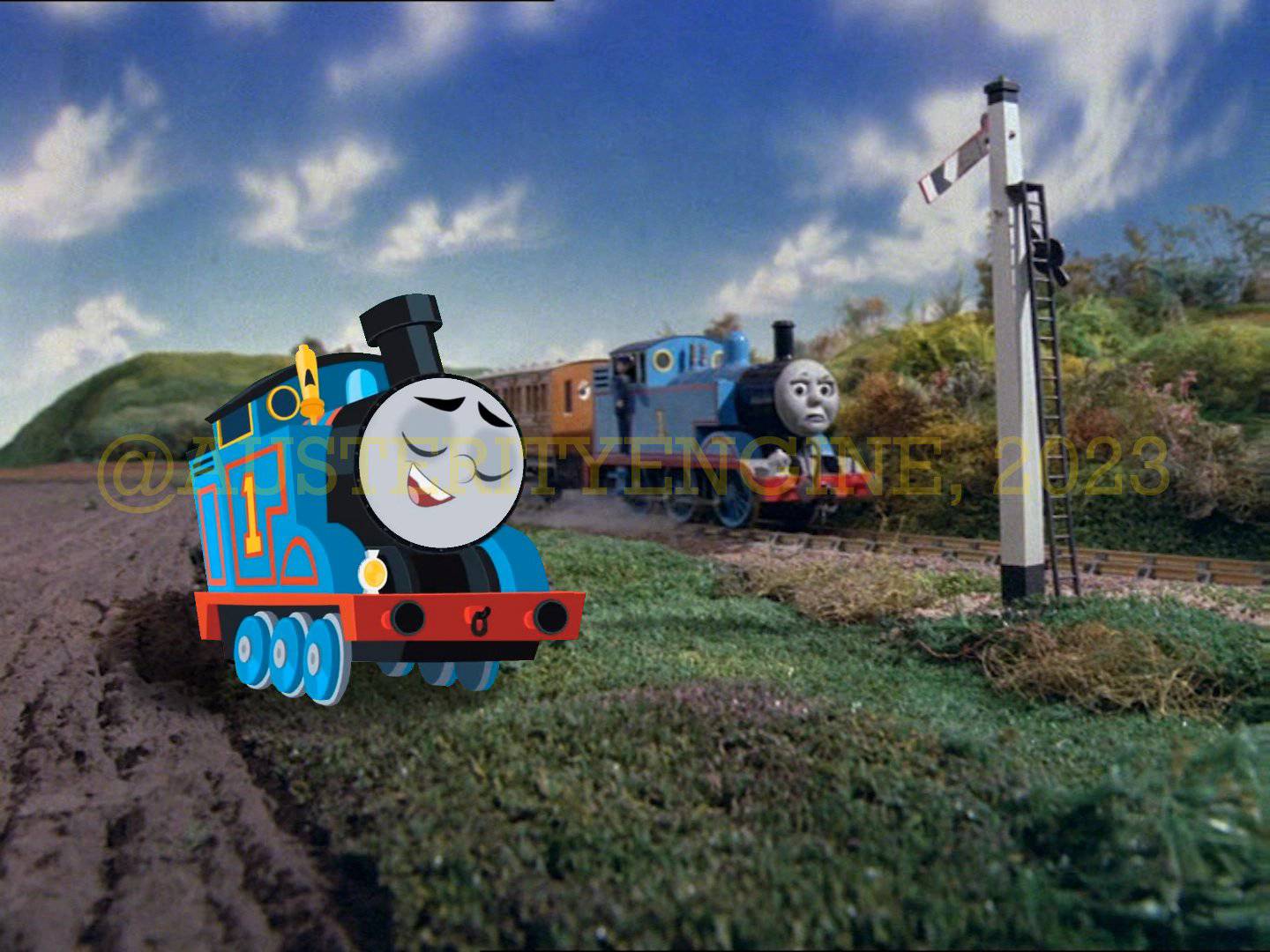 Classic Thomas meets All Engines Go Thomas by JackDanaher2001 on DeviantArt