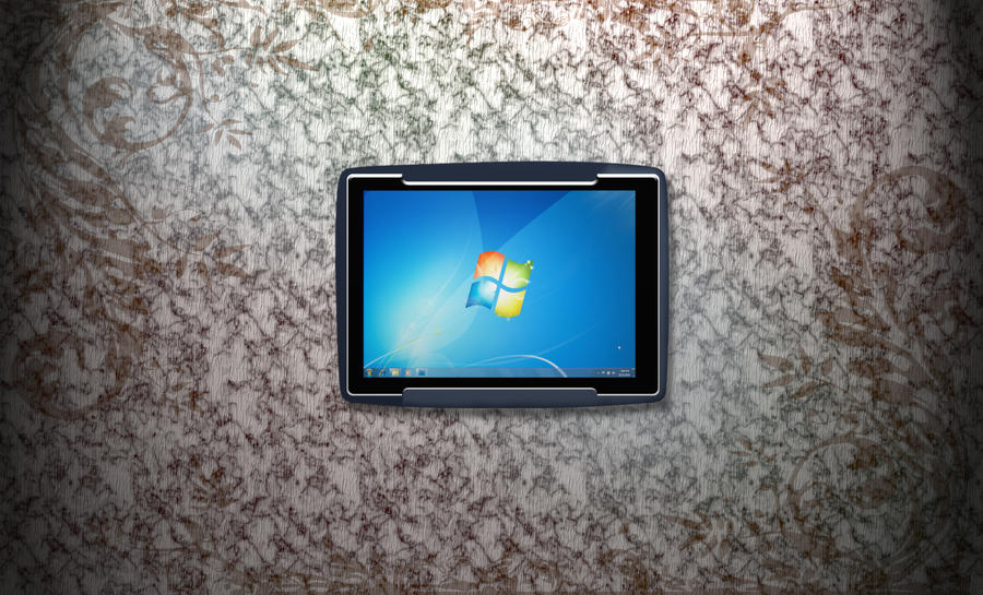 Windows PC on Old Wall by AbhishekGhosh on DeviantArt