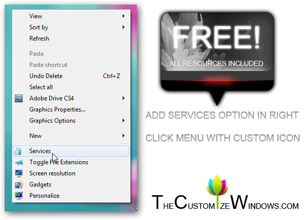 Add Services Option