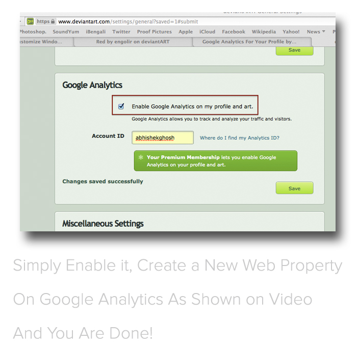 Add Google Analytics deviantArt Detailed Guide
