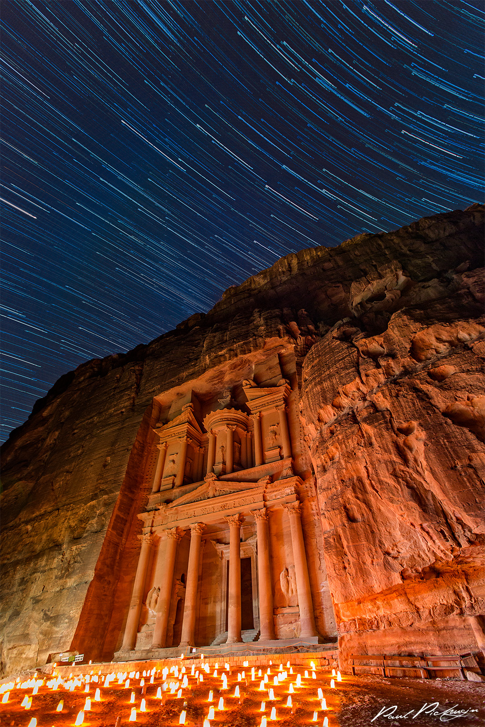 Petra by Night under the Stars by paulmp
