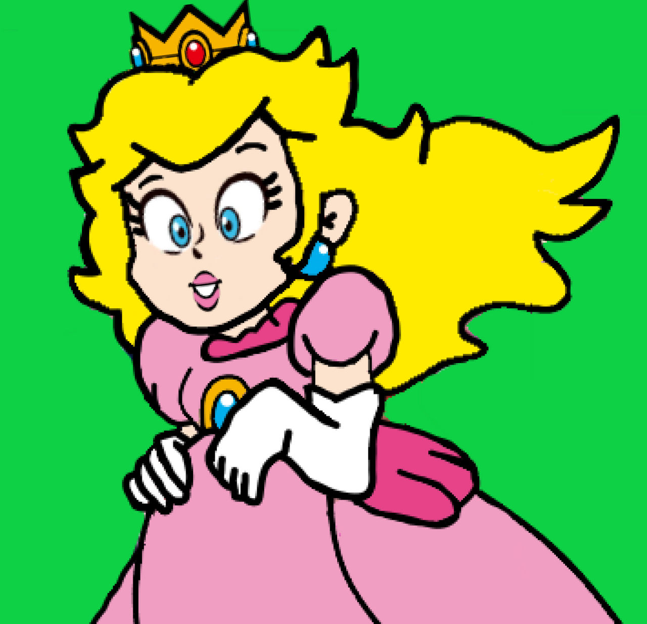 Princess Running Sprite SMBSS (Remake) - Princess Peach running by PrincessPeachFan2024 on ...