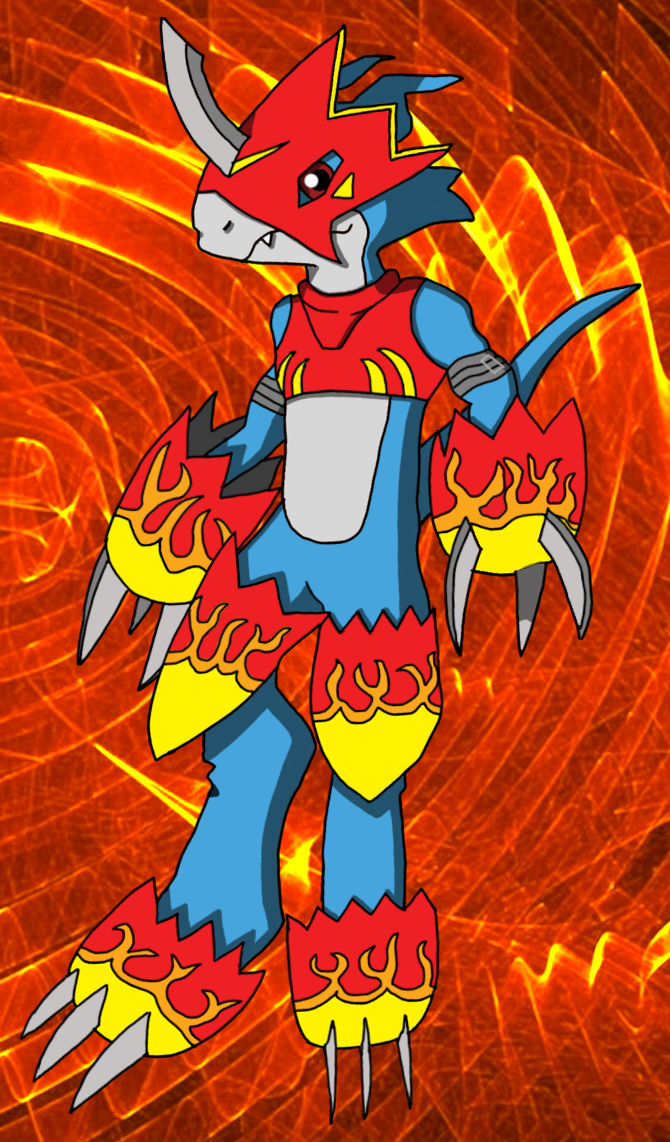 Flamedron Flamedramon by Dragonlordmedia on DeviantArt
