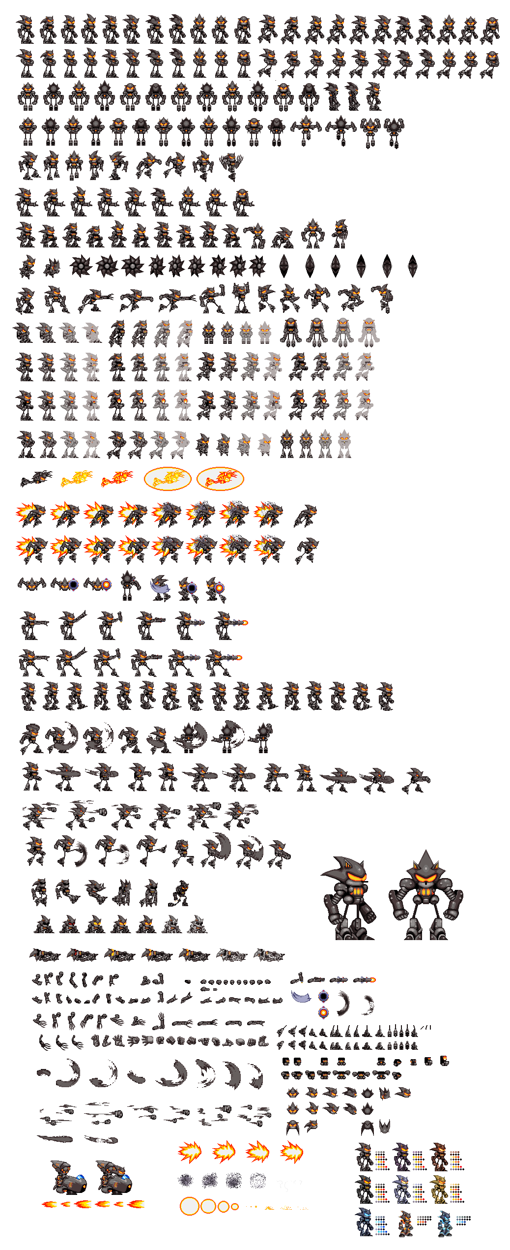 Mecha Sprite Furnace Mecha Sonic Sprite Sheet/Sprites by Luis700535 on DeviantArt
