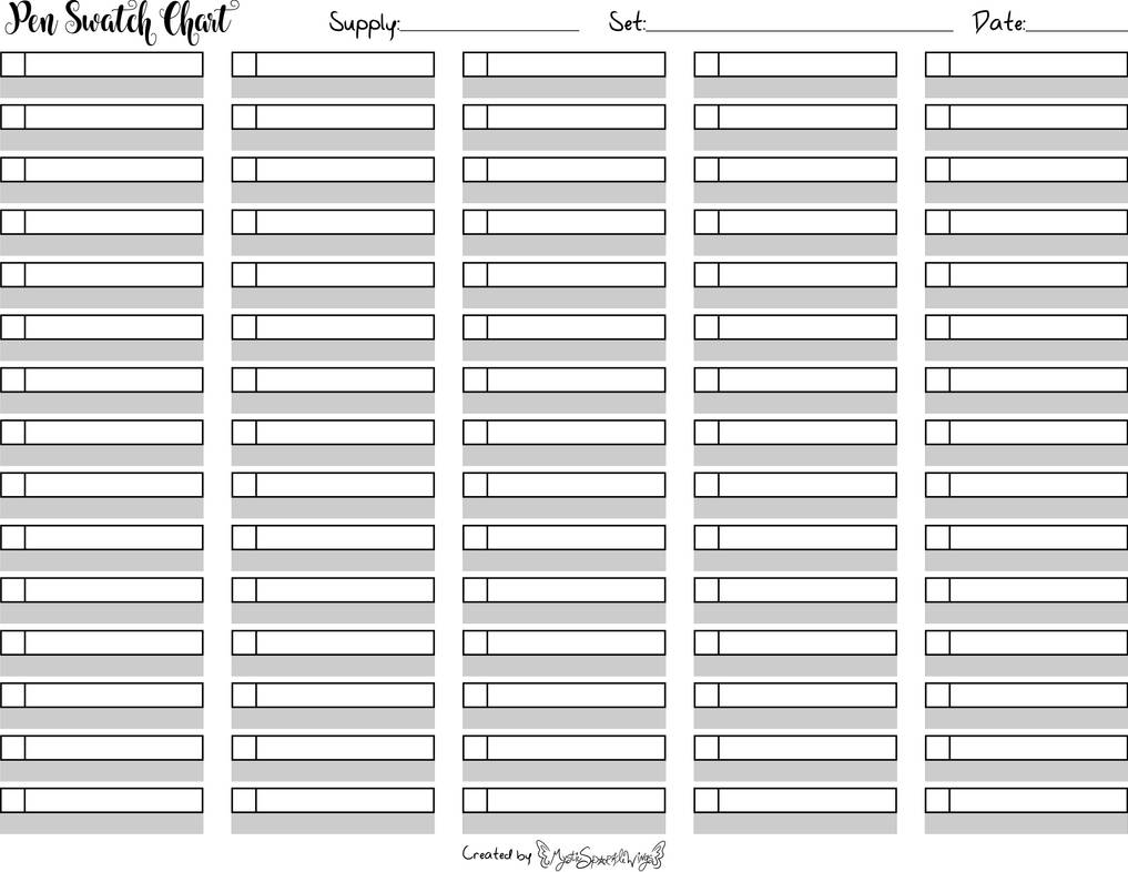 75 Pens Visual 75 Pen Swatch Chart by MysticSparkleWings on DeviantArt