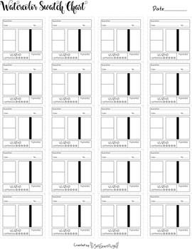 Watercolor Swatch Chart (Perforated)