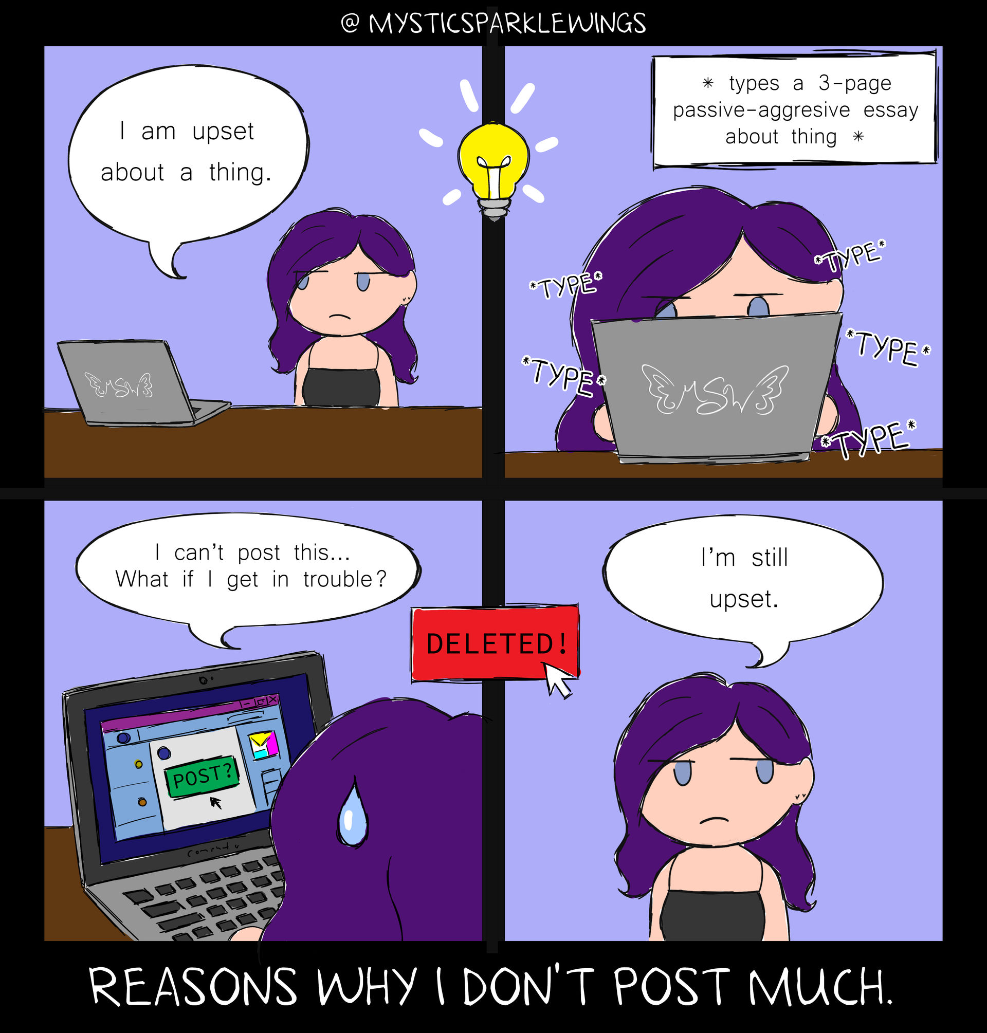 The Frustrated Introvert's Dilemma by MysticSparkleWings on DeviantArt