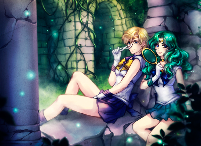 SM: Sailor Uranus x Sailor Neptune