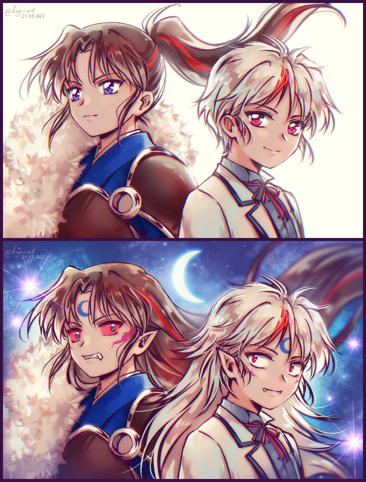 Yashahime Sesshomaru and rin and towa and setsuna by ilenia1 on