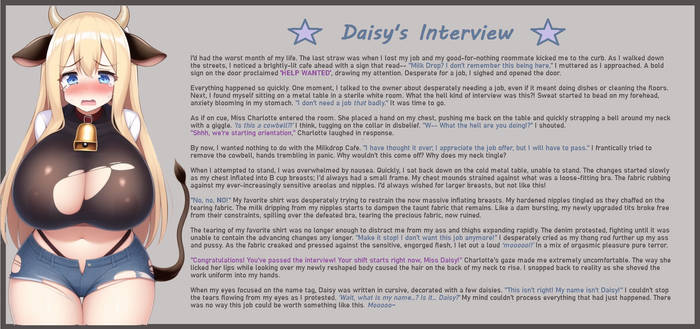 [FTF cow girl caption] - Daisy's Interview