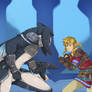Commission: Link VS Seabass