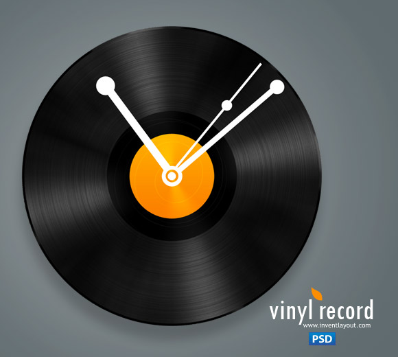 Vinyl Record Icon PSD