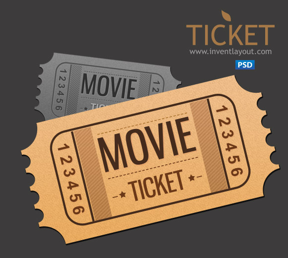 Movie Ticket PSD