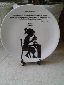 Hand-drawn gift plate