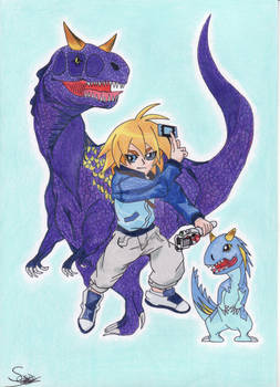 dinosaur king - rex and ace