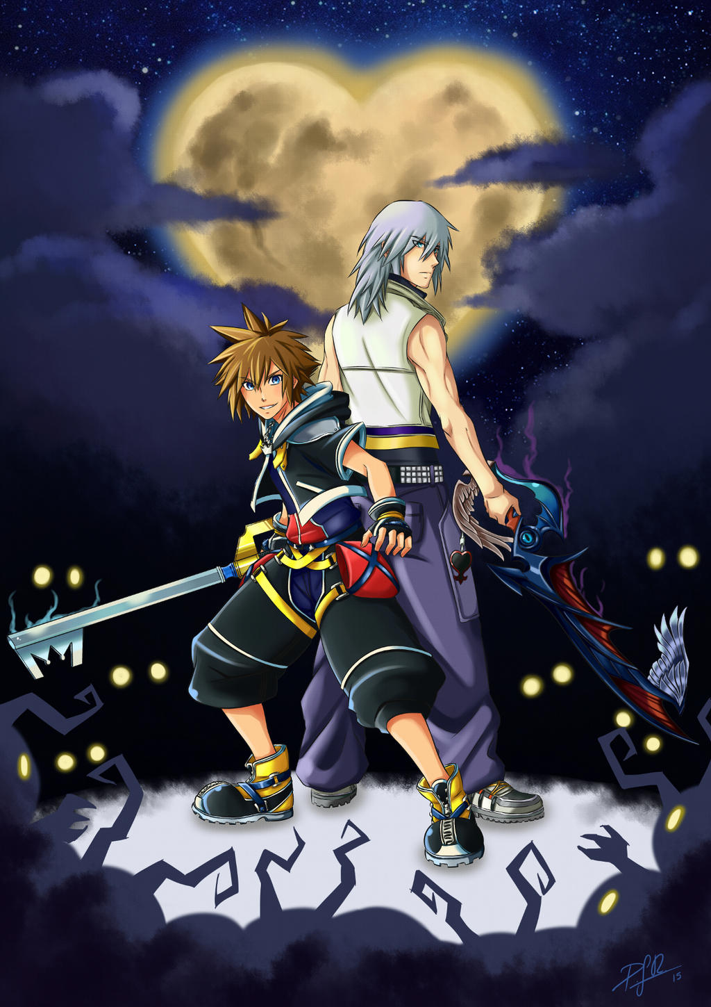 Sora and Riku (Kingdom Hearts) by VII-Magician on DeviantArt
