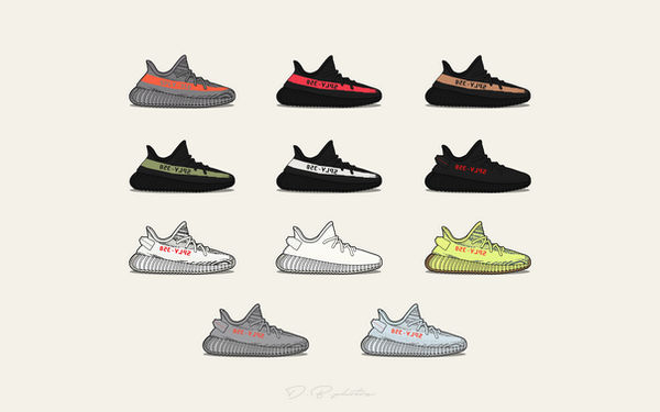 Yeezy Boost 350 V2 collection WALLPAPER by Damiien-b on DeviantArt