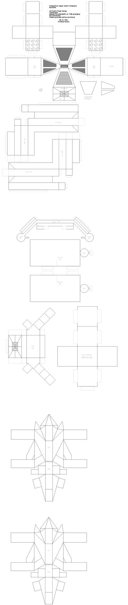 TimberFox Paper Mech V2 by TimberBunny on DeviantArt
