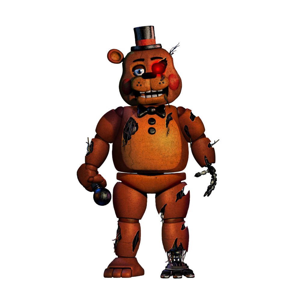 Withered Toy Freddy By Jadebladegamer22 - Fnaf 2 Toy Freddy Png - Free  Transparent PNG Clipart Images Download