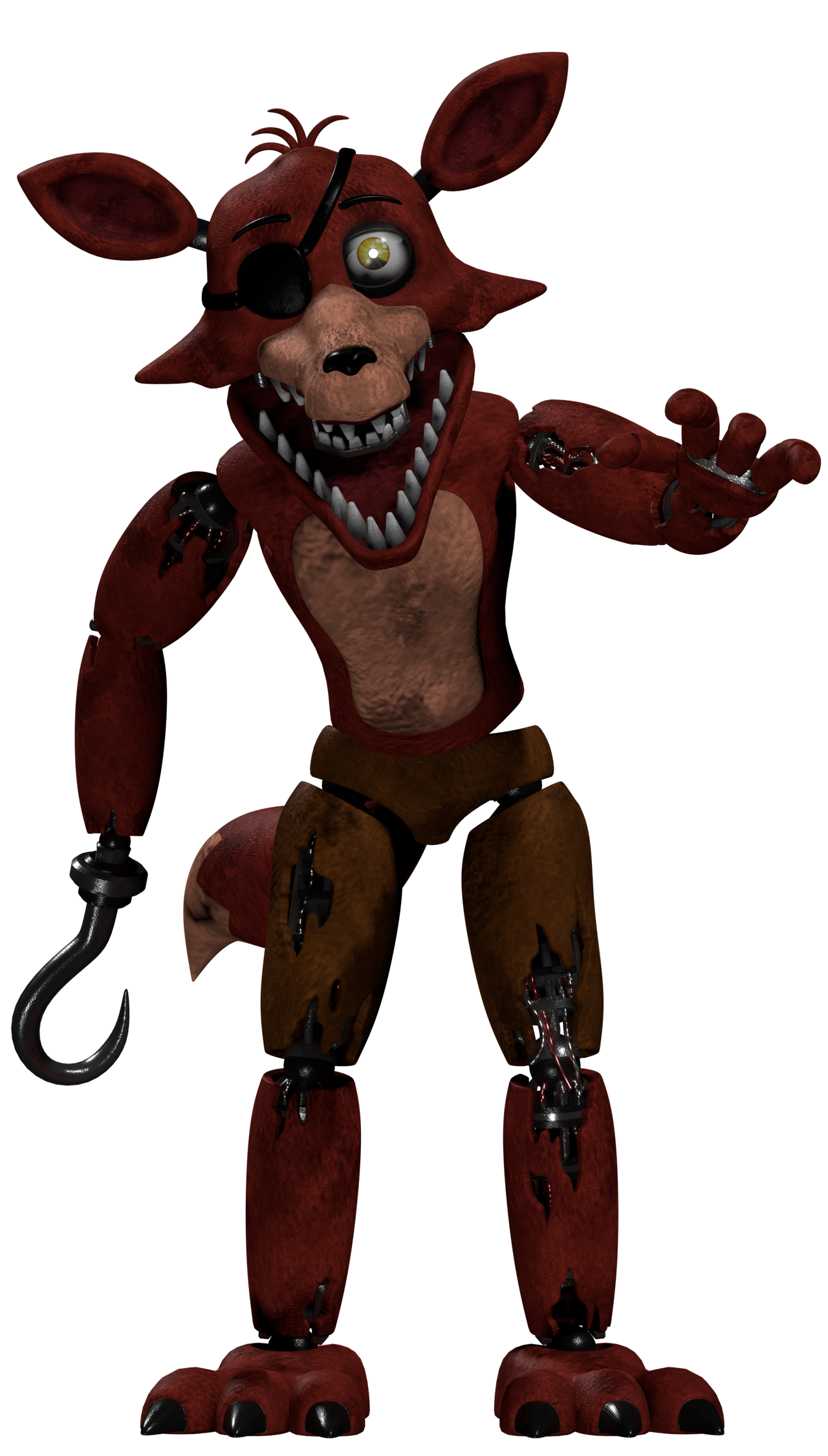 Stylized Withered Foxy- (FNaF2) by Theyseemerollan on DeviantArt