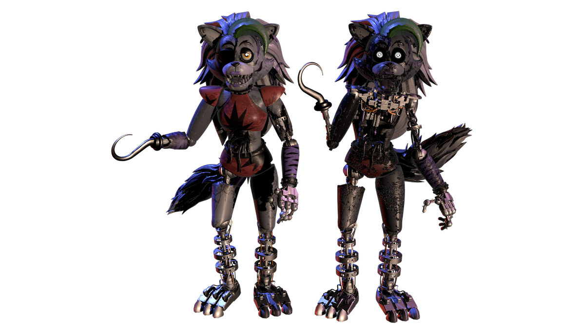 Roxy Withered and Ignited by Freddydoom5 on DeviantArt