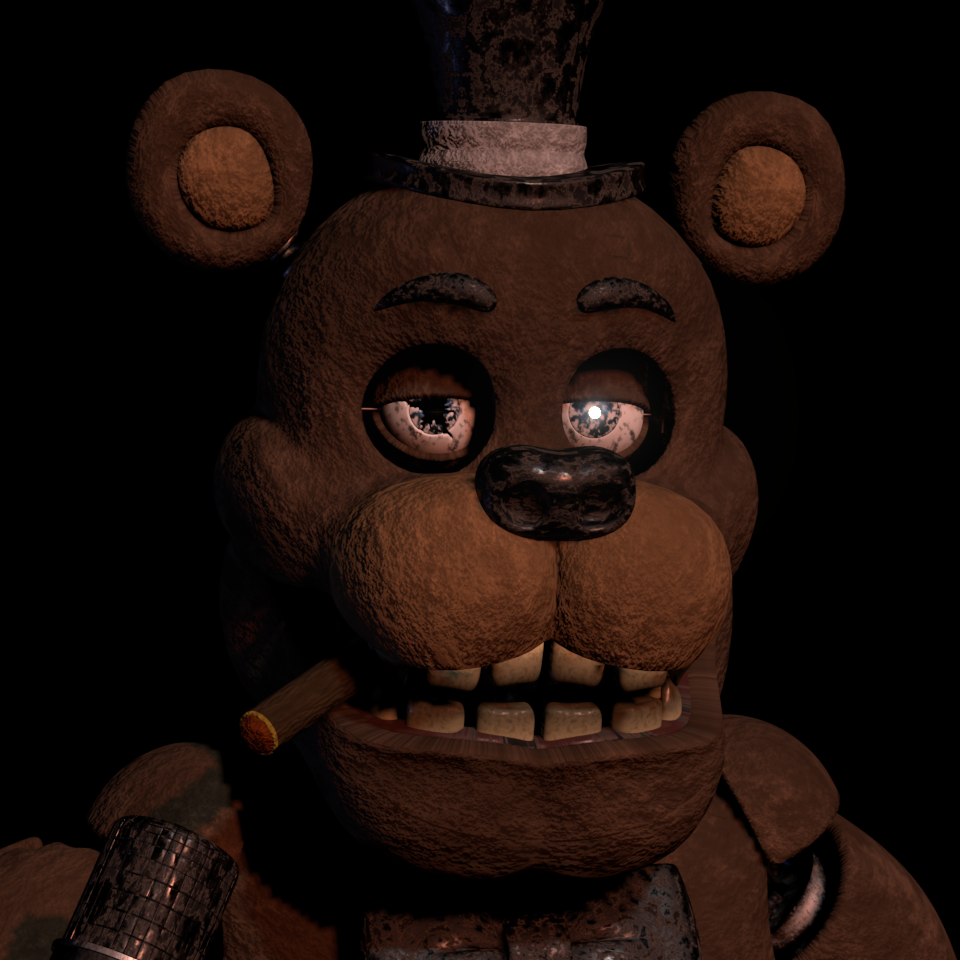 C4D] I was upset W. Freddy was left out of UCN, so here's a render of him.  : r/fivenightsatfreddys