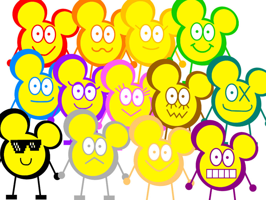 Mouseheadz Color Mouseheadz by youelocalMousehead on DeviantArt