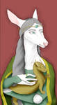 Lady[Maksa] with an Ermine[dragon] by BanFia