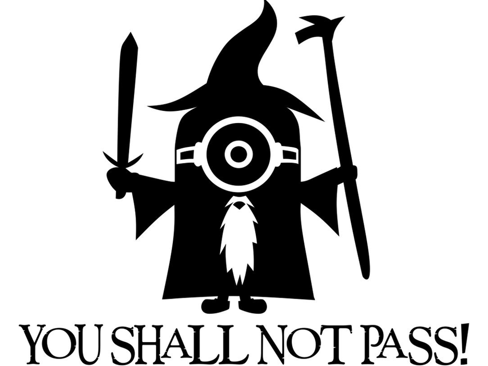 You Shall Not Pass Minion New Style By Stickeesbiz On Deviantart