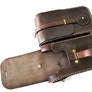 Steampunk leather twin pouch 5