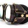 Steampunk goggles - blackened brass Quad Plated 2