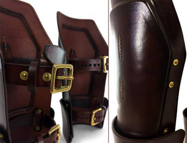 Steampunk Leather Bracers 5