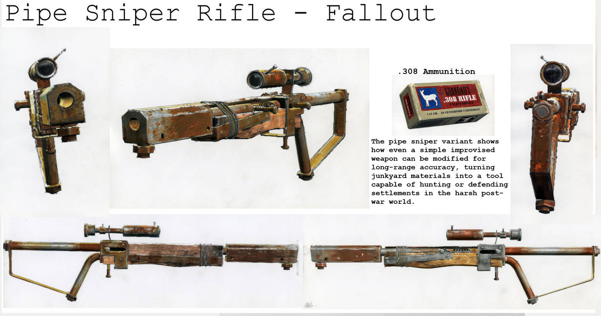 Fallout Custom Pipe Rifle FalloutConcept PipeSniperRifle by Avanid25 on DeviantArt