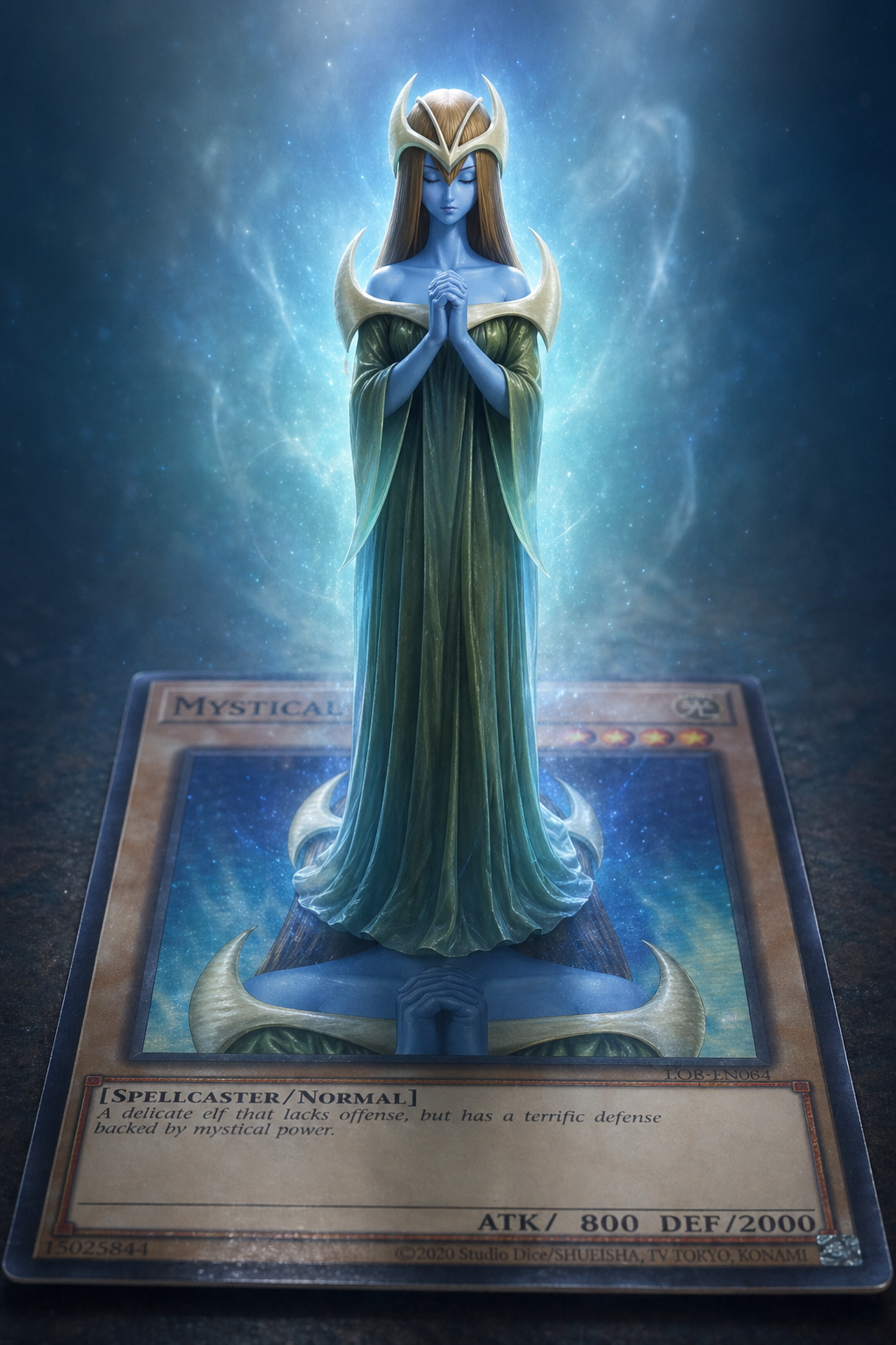 mystical elf yugioh card LOB-062 - - Super Rare anime displays Discover 7 mystical elf yugioh