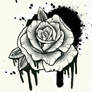 spray paint rose tattoo