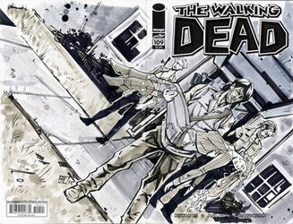 Daryl Dixon and Beth Sketch Cover by bphudson