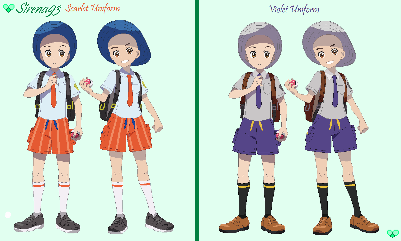 Pokemon SV Are you a Boy or a Girl Base by Sirena93 on DeviantArt