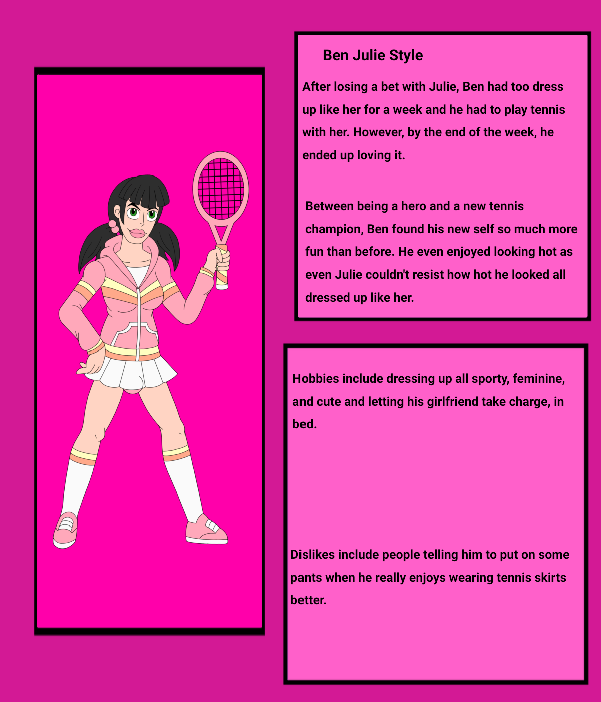 Ben in Julie's Style Bio Card by shadodemon123 on DeviantArt
