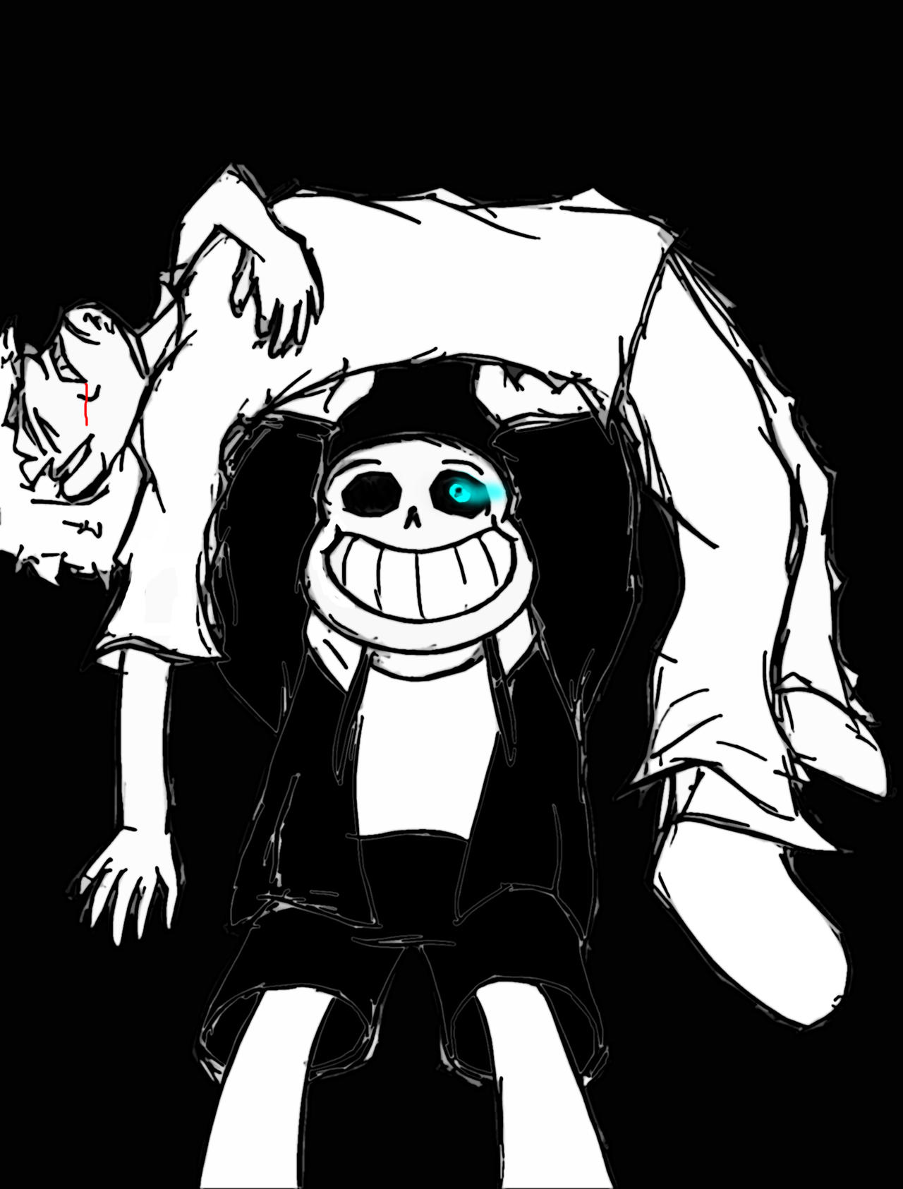 Weird AF Ships - Outertale Sans x Killer Sans  This time I made a lineart  with more details! What do you think about it? : r/Undertale
